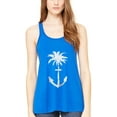 thumbnail image 1 of Women's Anchor Palm Flowy Racerback Tank Top, 1 of 1