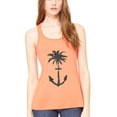 thumbnail image 1 of Women's Anchor Palm Flowy Racerback Tank Top, 1 of 1