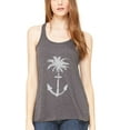 thumbnail image 1 of Women's Anchor Palm Flowy Racerback Tank Top, 1 of 1