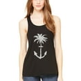 thumbnail image 1 of Women's Anchor Palm Flowy Racerback Tank Top, 1 of 1
