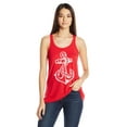 thumbnail image 1 of Women's Anchor Printed Flowy Racerback Tank Top, 1 of 2
