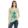 thumbnail image 1 of Women's Anchor Printed Flowy Racerback Tank Top, 1 of 2