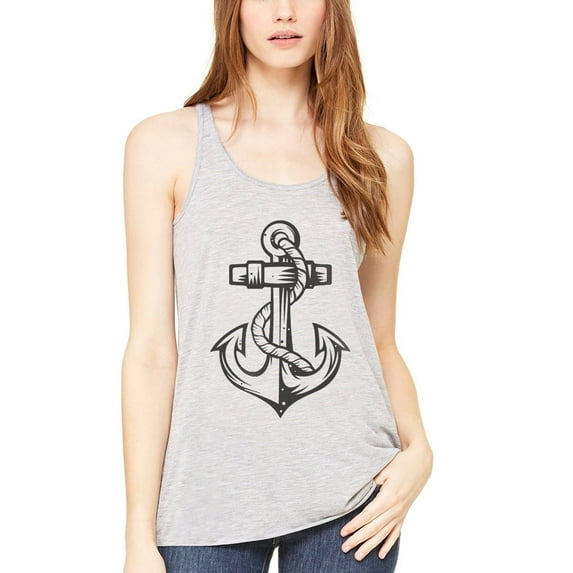 Women's Anchor Printed Racerback Tank Top