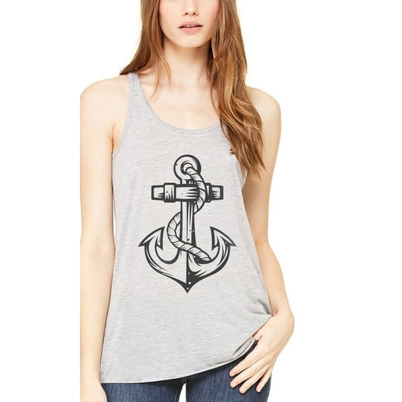 Women's Anchor Printed Racerback Tank Top