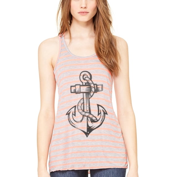 Women's Anchor Printed Racerback Tank Top
