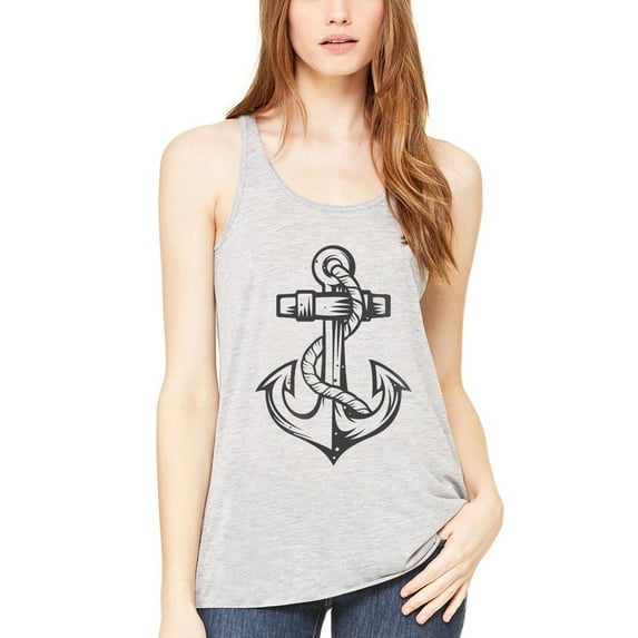 Women's Anchor Printed Racerback Tank Top