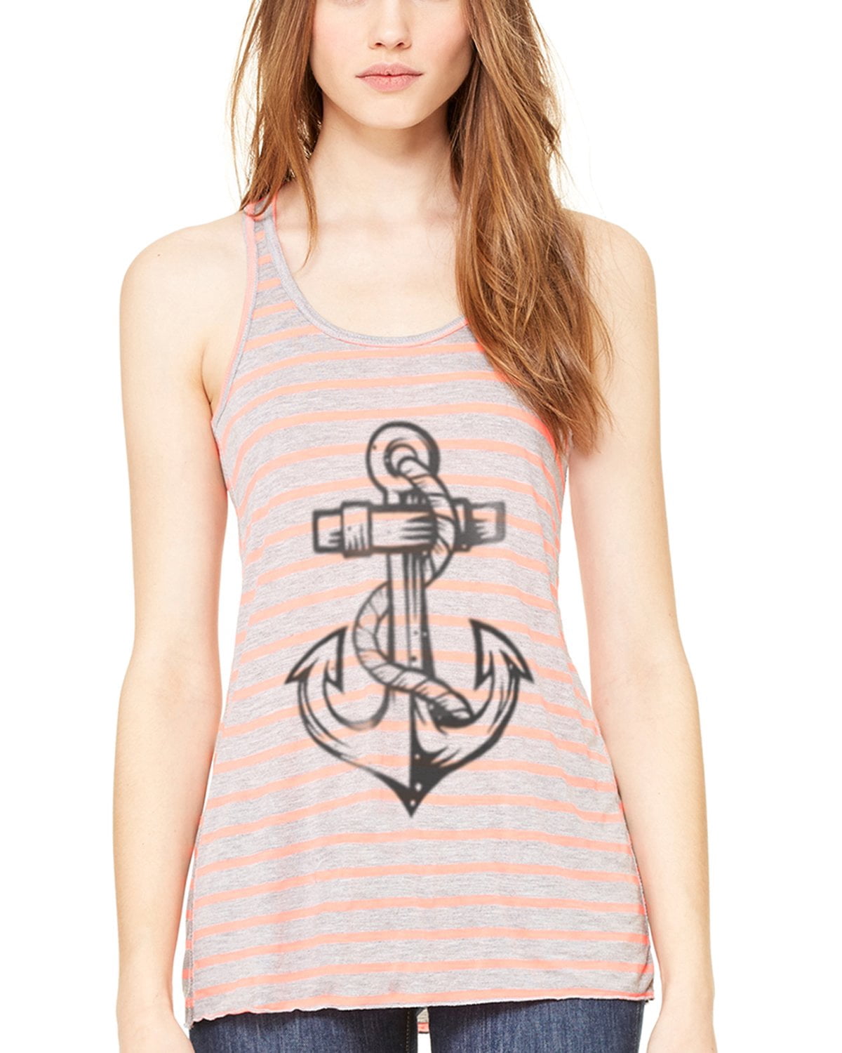 Women's Anchor Printed Racerback Tank Top