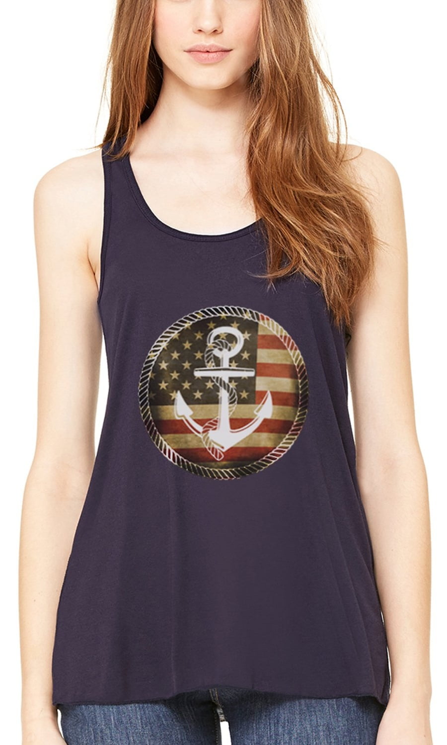 Women's Anchorus Flowy Racerback Tank Top