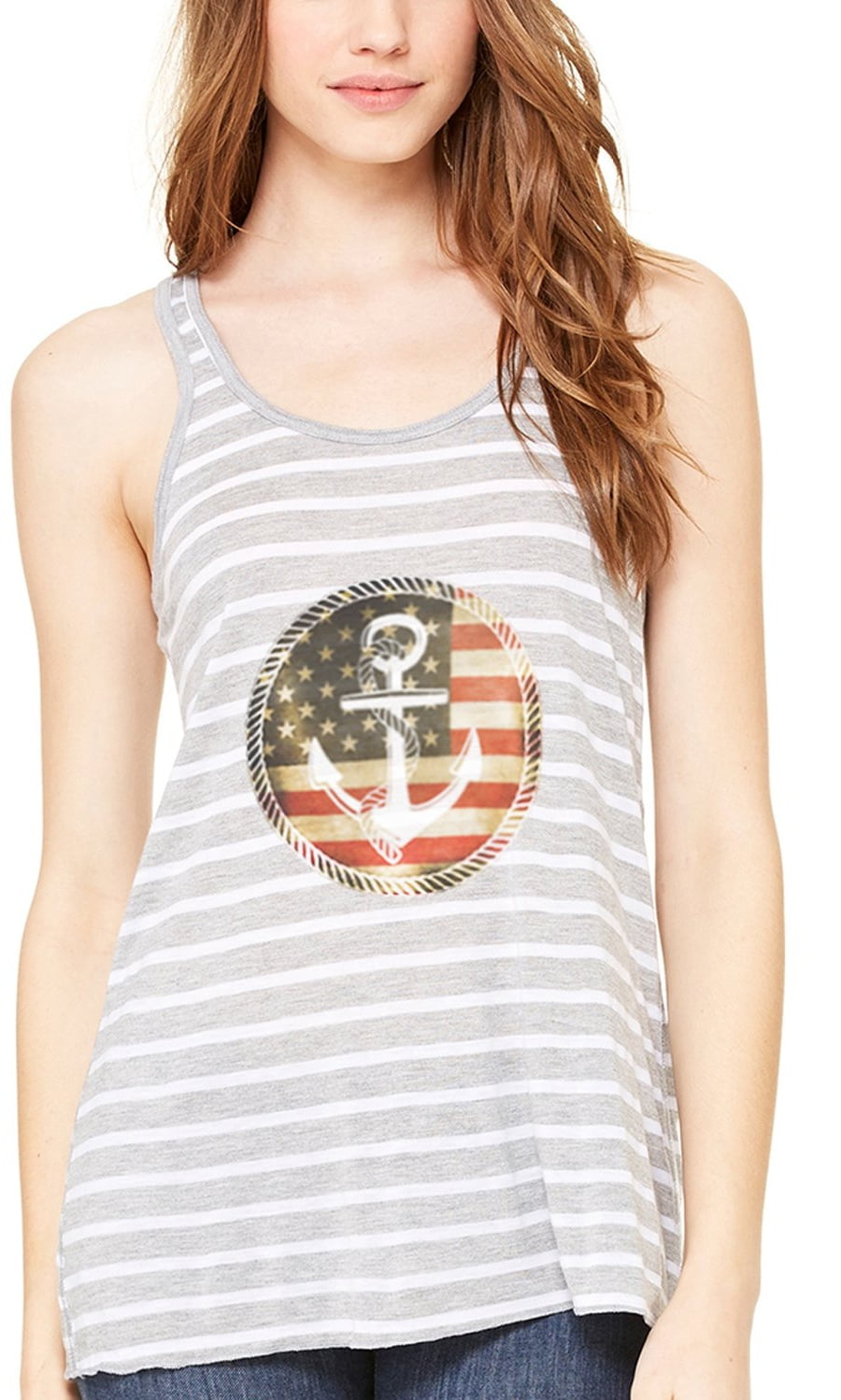 Women's Anchorus Flowy Racerback Tank Top