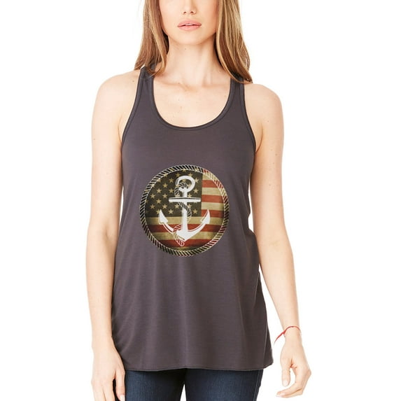 Women's Anchorus Flowy Racerback Tank Top