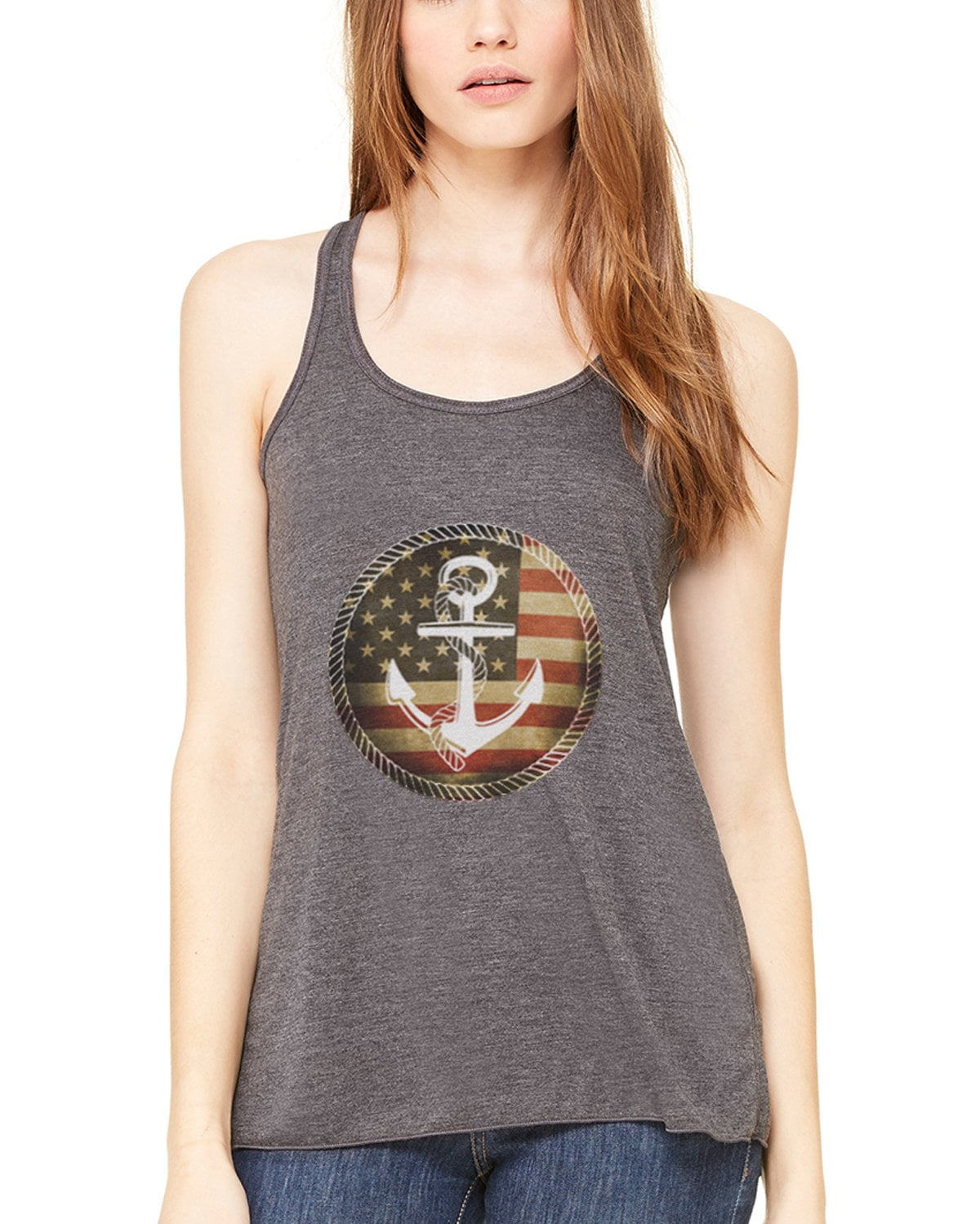 Women's Anchorus Flowy Racerback Tank Top