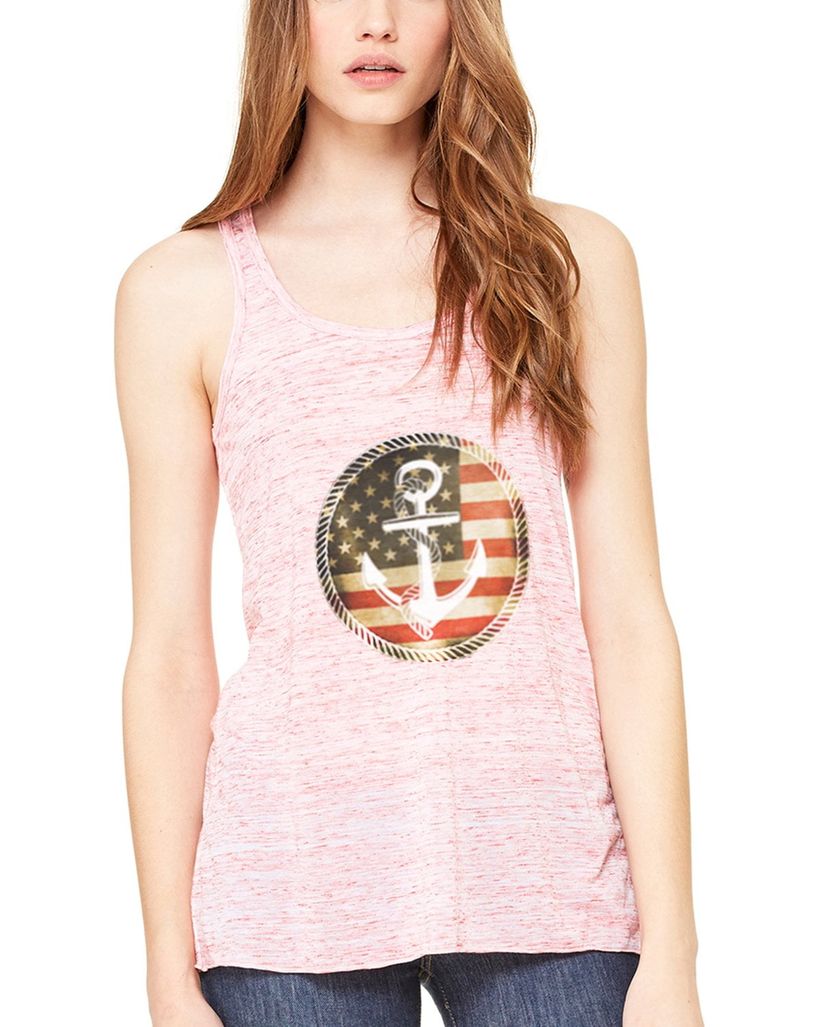 Women's Anchorus Flowy Racerback Tank Top