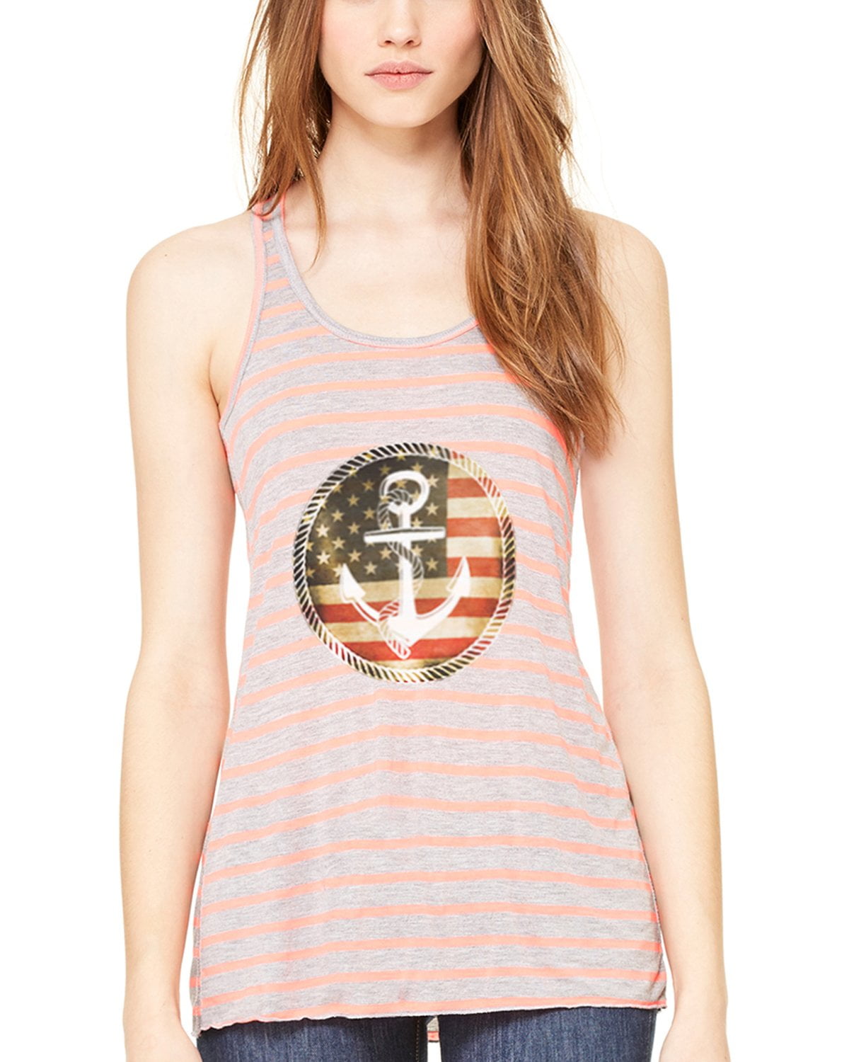 Women's Anchorus Flowy Racerback Tank Top