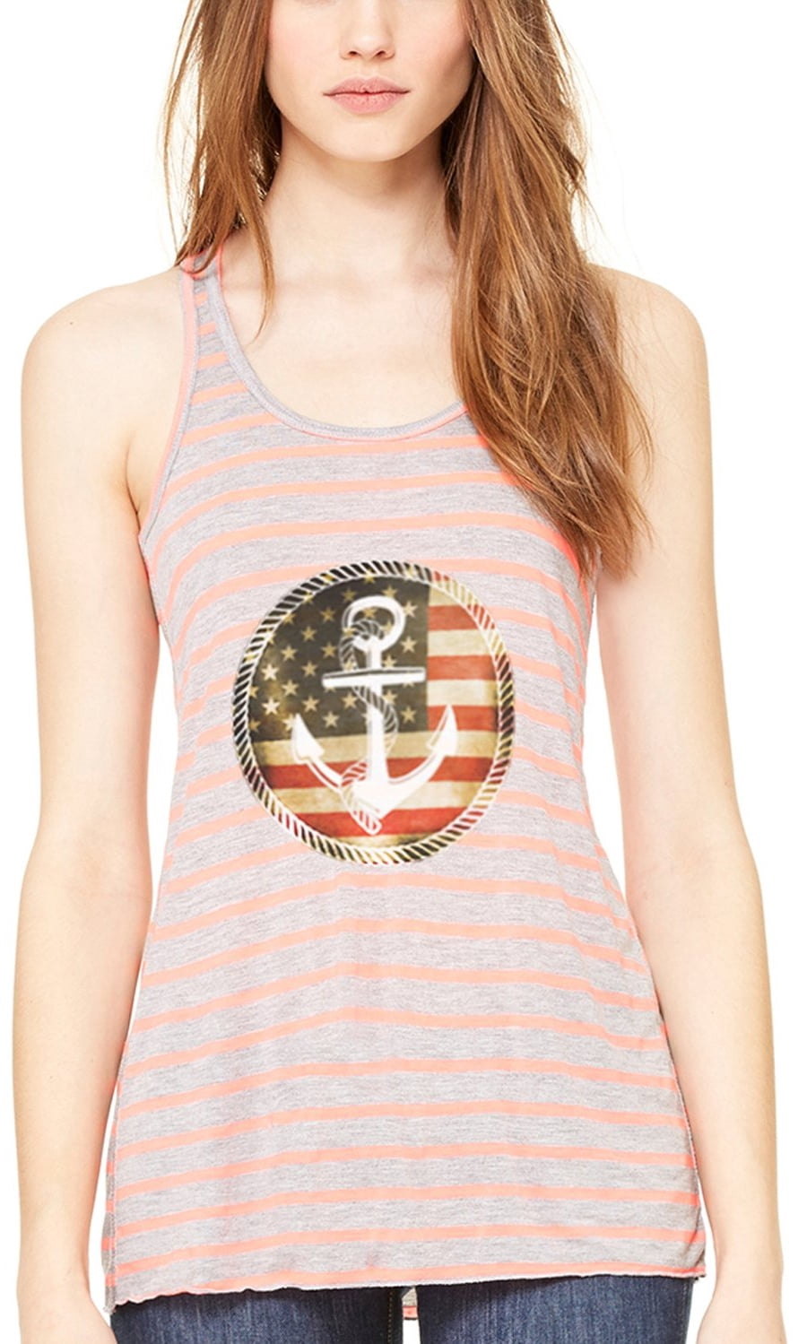 Women's Anchorus Flowy Racerback Tank Top