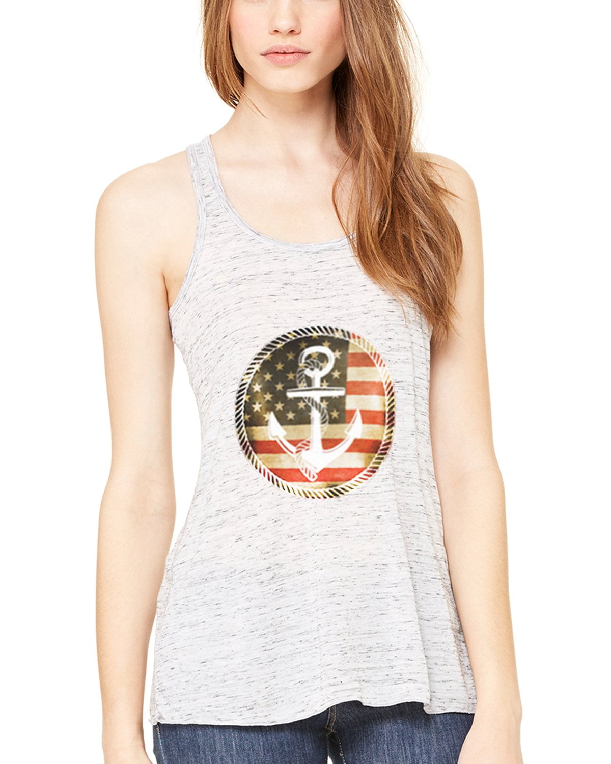 Women's Anchorus Flowy Racerback Tank Top