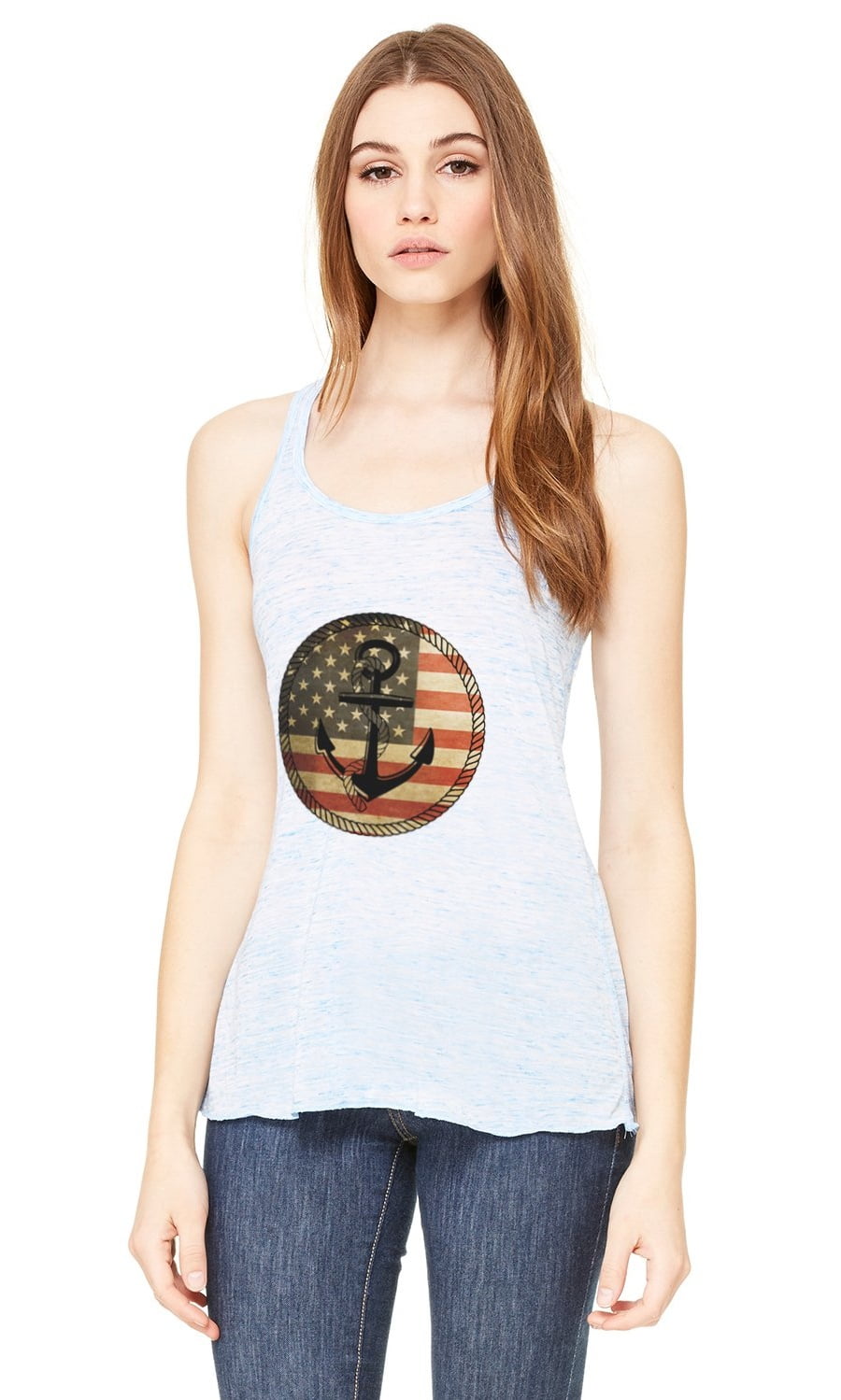Women's Anchorus Flowy Racerback Tank Top