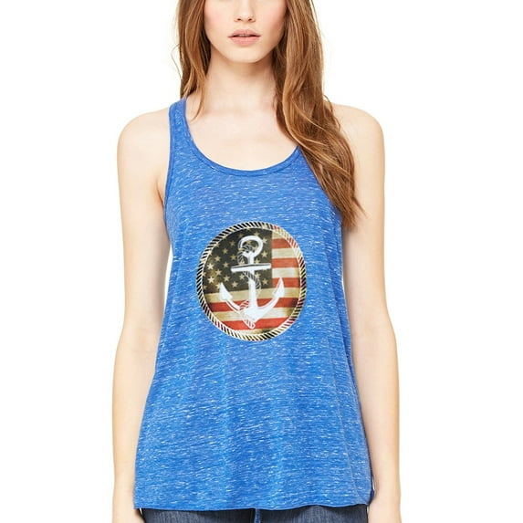 Women's Anchorus Flowy Racerback Tank Top
