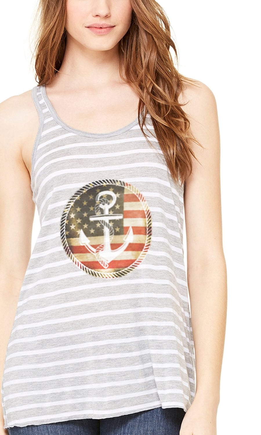 Women's Anchorus Flowy Racerback Tank Top