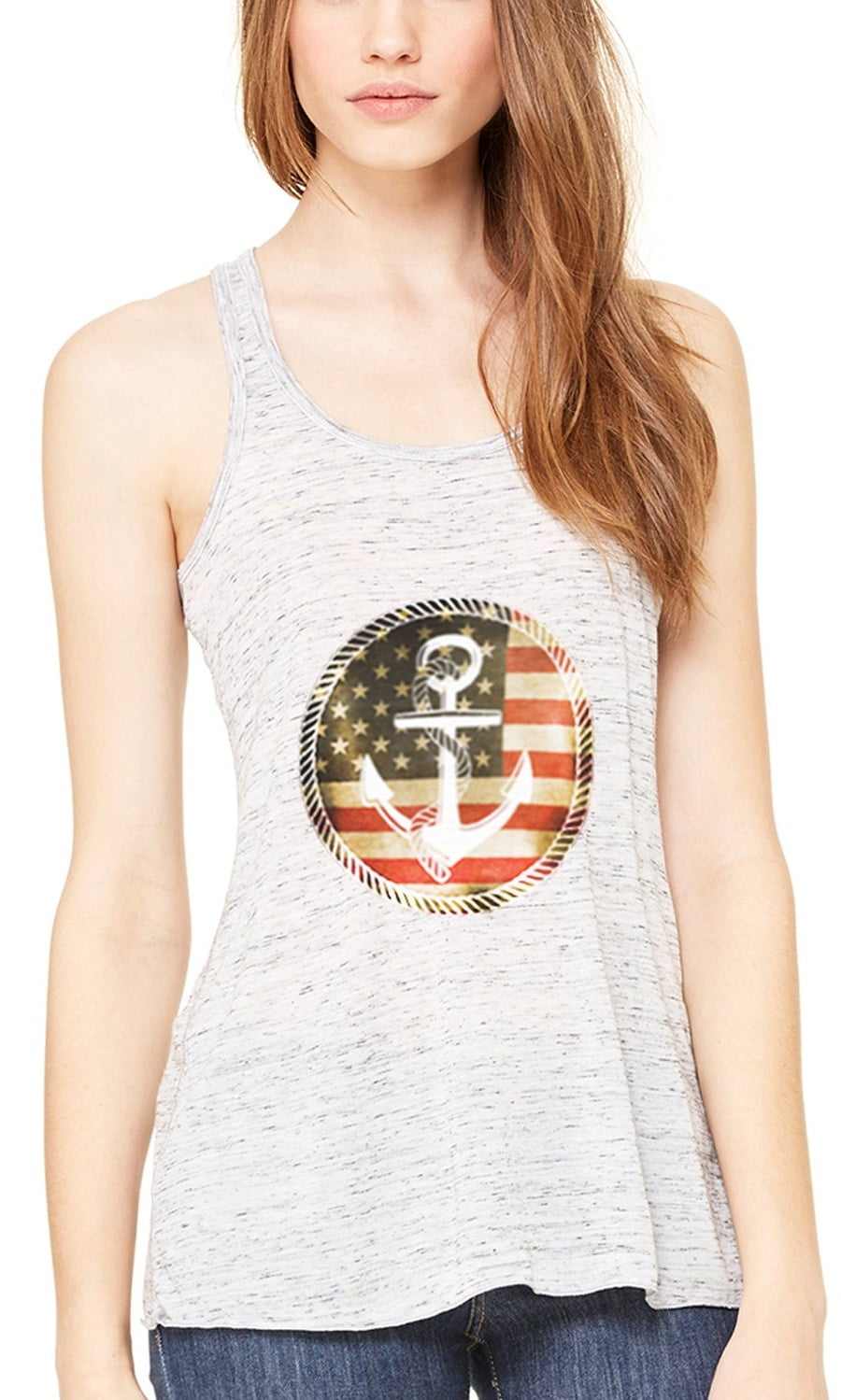 Women's Anchorus Flowy Racerback Tank Top