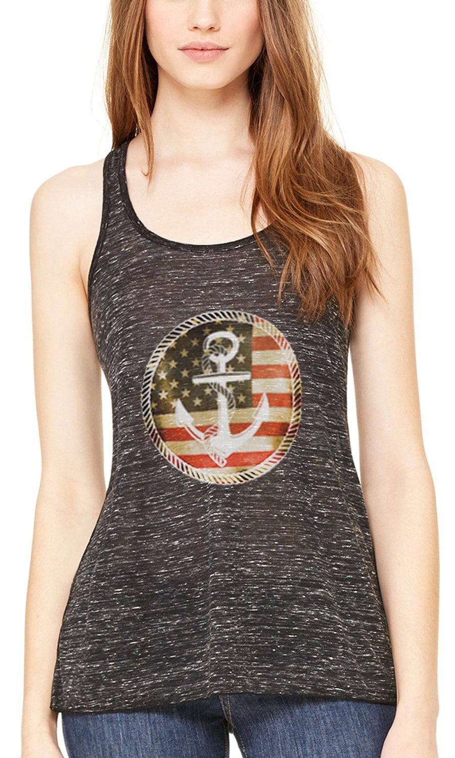 Women's Anchorus Flowy Racerback Tank Top