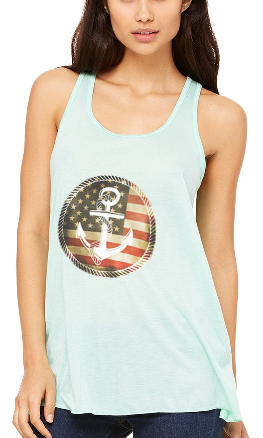 Women's Anchorus Flowy Racerback Tank Top