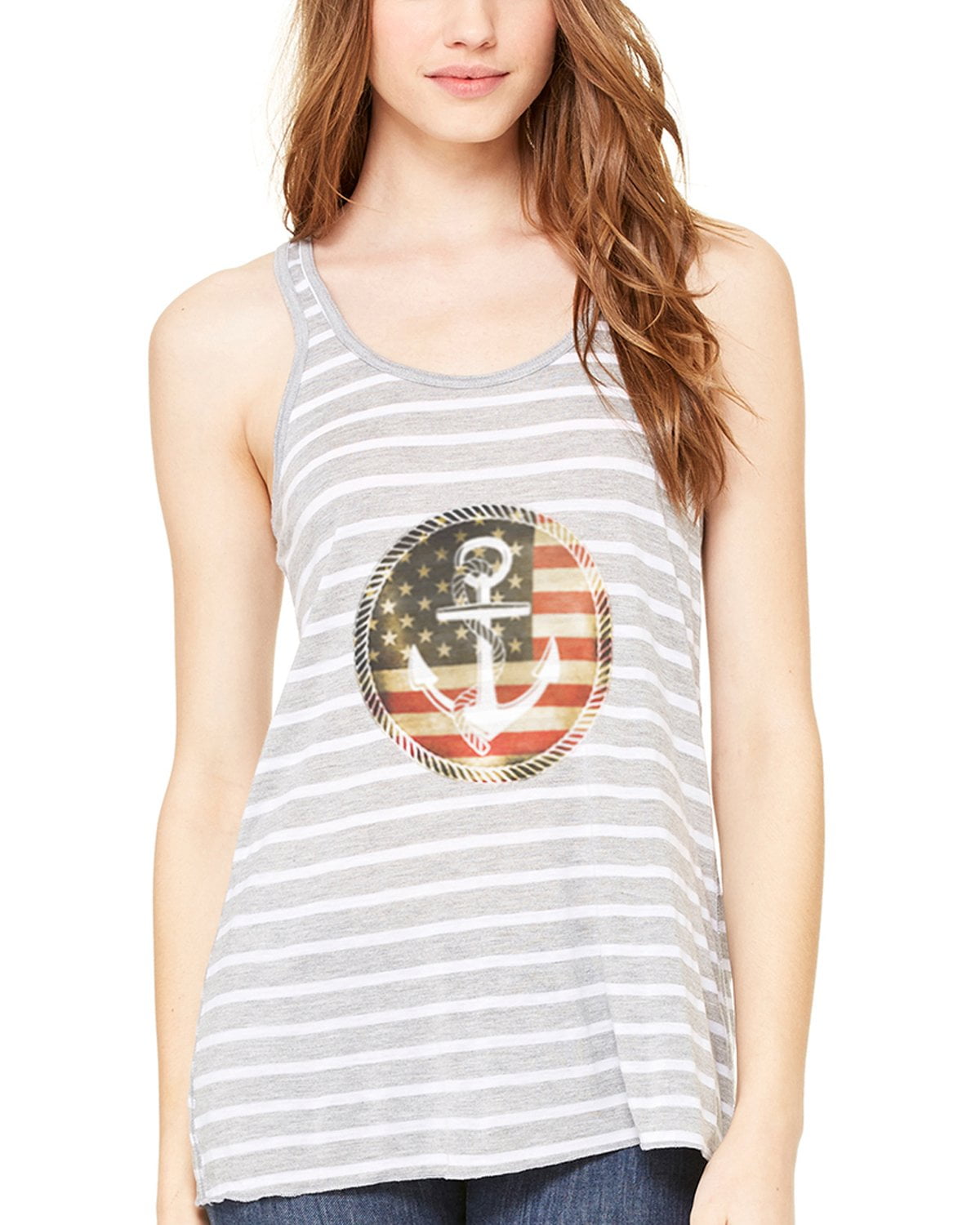 Women's Anchorus Flowy Racerback Tank Top