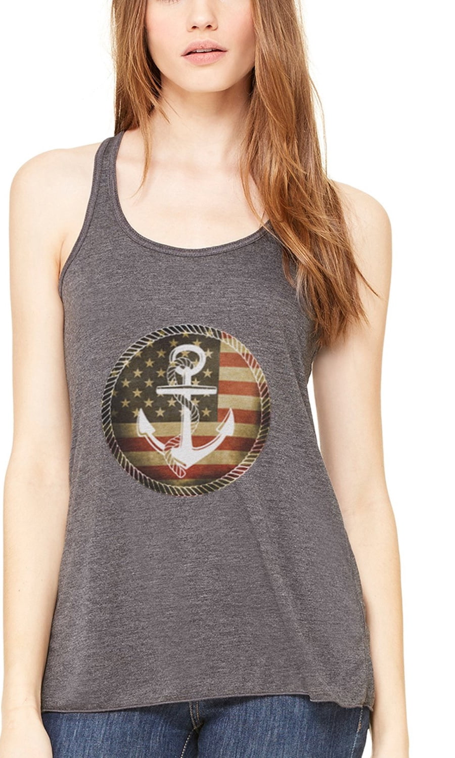 Women's Anchorus Flowy Racerback Tank Top