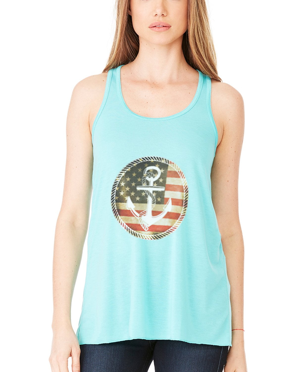 Women's Anchorus Flowy Racerback Tank Top