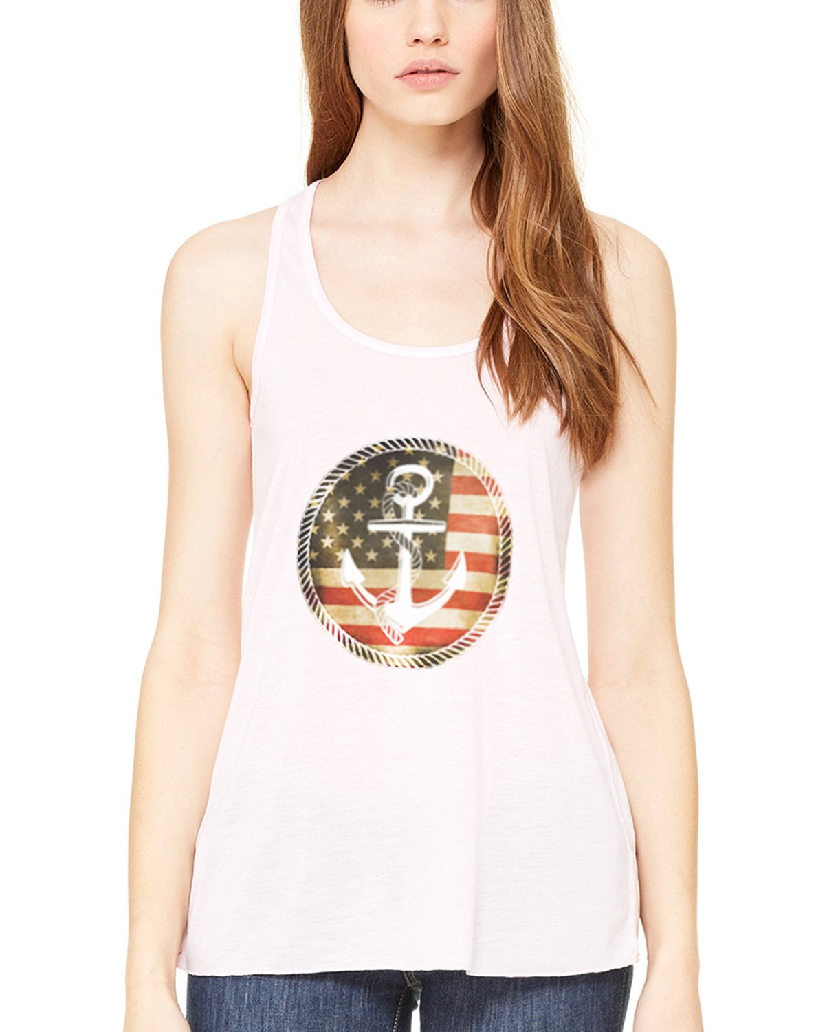 Women's Anchorus Flowy Racerback Tank Top