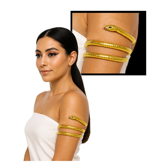 Women's Ancient Egyptian Pharoah Snake Arm Band Costume Accessory