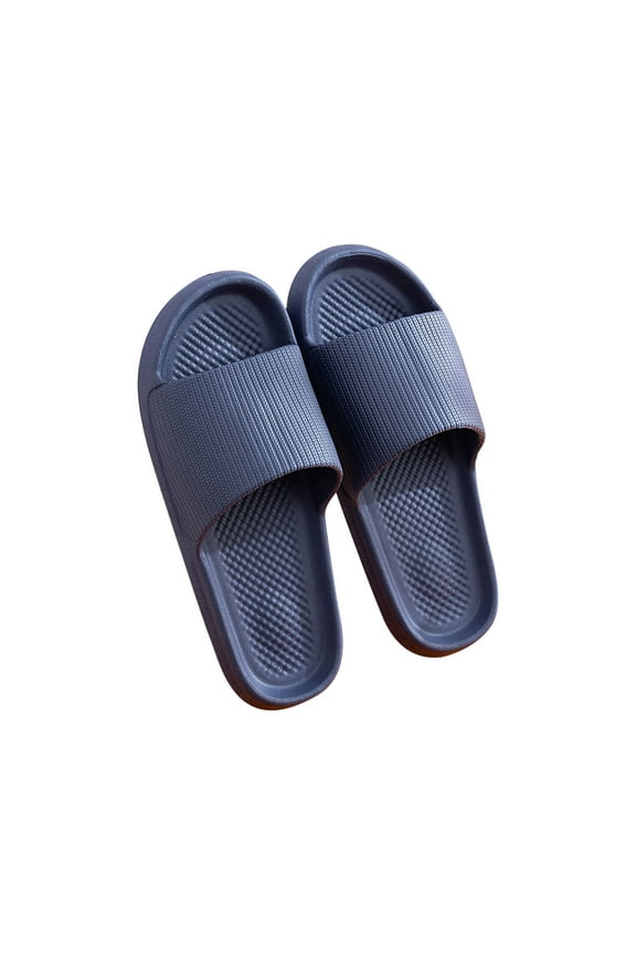 Women's And Men's Shower Sandals Cloud Slippers for Open Toe Spa Bath Pool Gym Casual Shower House Shoes Dark Blue Women Sandal