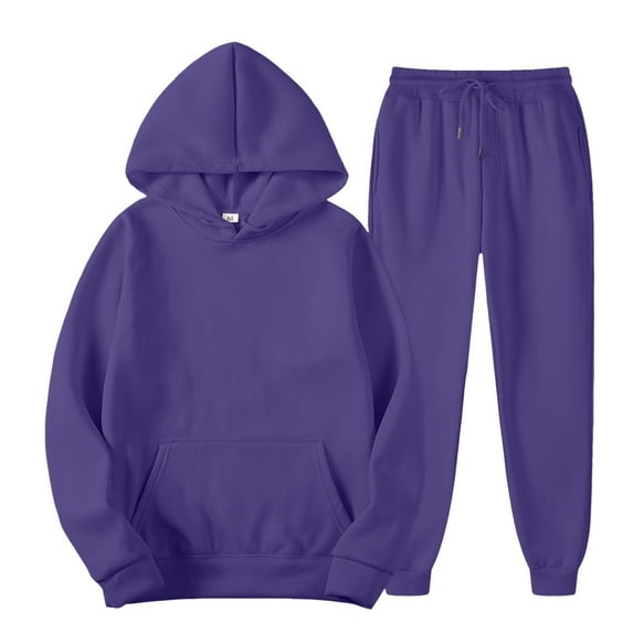 Women's And Men's Suits Tracksuit Hooded Set Hoodie Sweatshirt + Sweatpants Sportswear Jogging Outfit