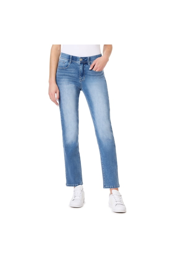 Women's 360 Sculpt Mid-Rise Straight Ankle Jeans
