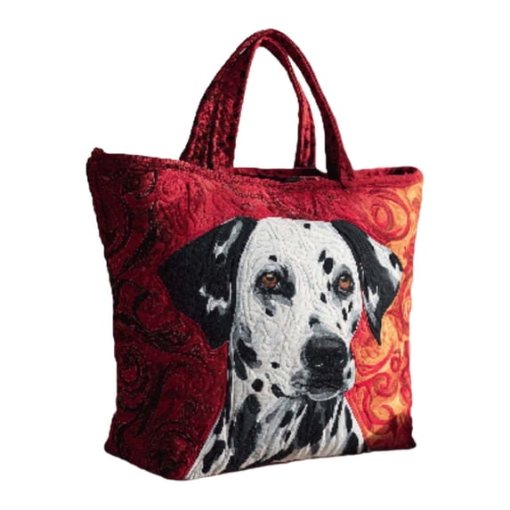 Women's Animal Floral Quilted Canvas Tote Bag Multi Size Large Capacity Reusable Shoulder Handbag For Work Shopping Travel