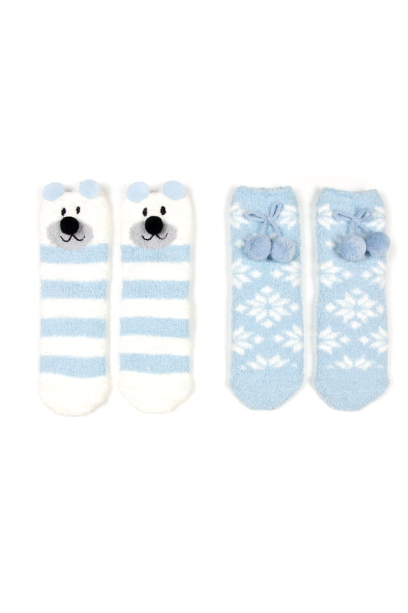 Women's Animal Fuzzy Socks Set Bear Gift Box Set