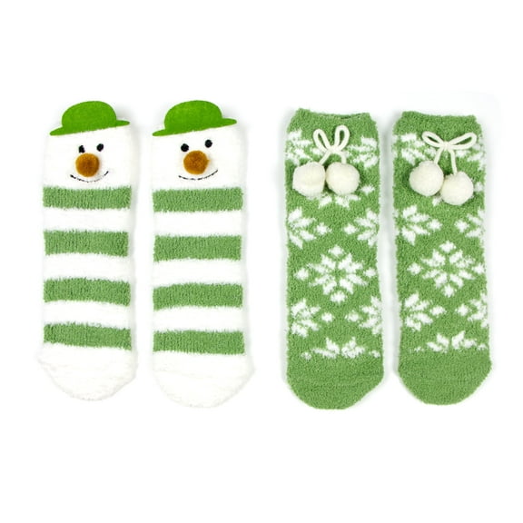 Women's Animal Fuzzy Socks Set Snowman Gift Box Set