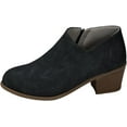 thumbnail image 1 of Women's Ankle Boots - Booties with Chunky Stacked Heel | Side Zipper for Easy On/Off | Dress Boots for Fall & Winter, 1 of 12