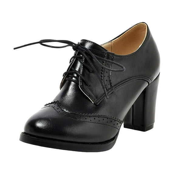 Women's Ankle Boots Chunky Heel Pointed Toe Short Boots Retro Lace up Casual Brown Party Dress Booties