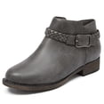 thumbnail image 1 of Women's Ankle Boots - Classic Side Zip, Comfortable Platform, Cover with Buckle Strap, Round Toe, Low Chunky Heel Comfort Slip On Fashion Grey Boots., 1 of 6