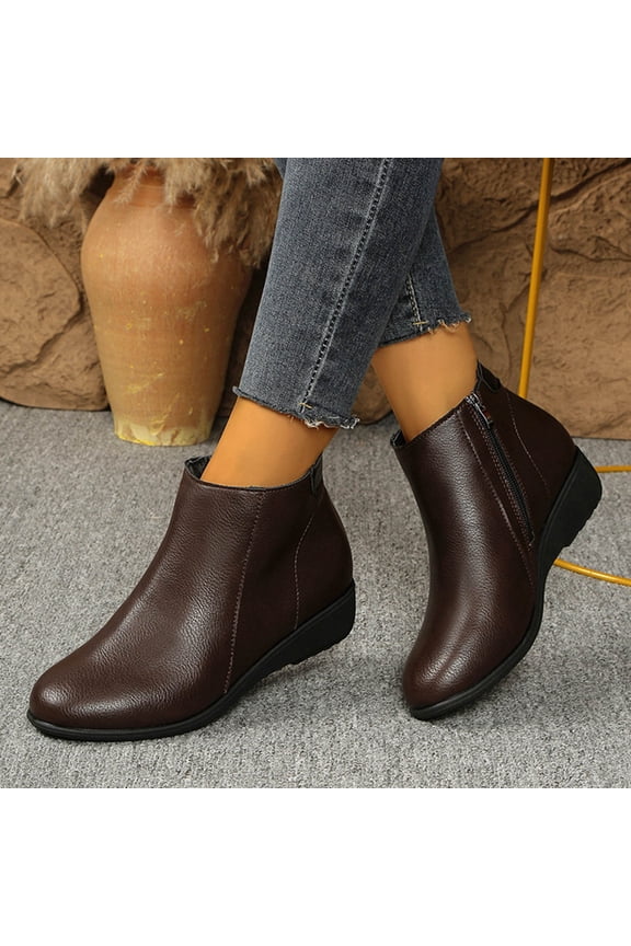 Women's Ankle Boots Flat Booties Casual Short Boots Comfortable Walking Boots For Women