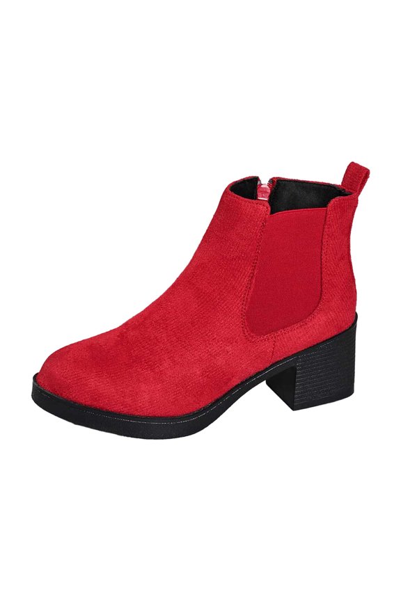 Women's Ankle Boots Heel Round Toe Platform Sole On Booties for Comfortable Casual Footwear