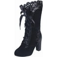 thumbnail image 1 of Women's Ankle Boots |  Lace-Up Boot for Witchy Cosplay & Halloween Costumes, 1 of 7
