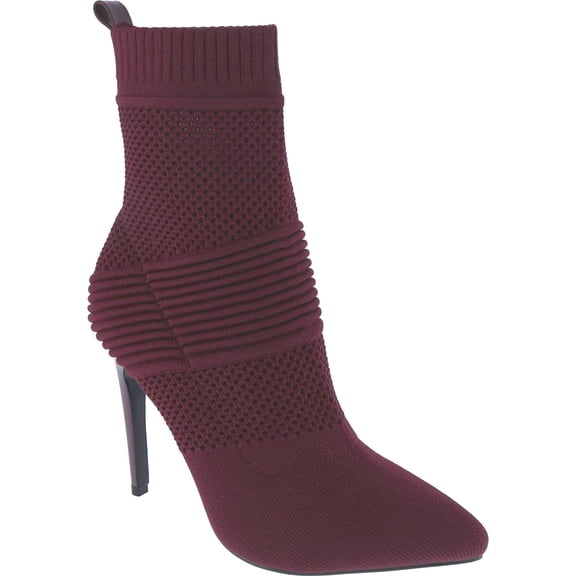 Women's Ankle Boots Stiletto High Heel Boot Pointed Toe Side Zipper Comfortable Stretch Sock Booties