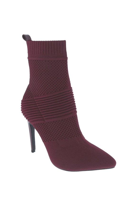 Women's Ankle Boots Stiletto High Heel Boot Pointed Toe Side Zipper Comfortable Stretch Sock Booties