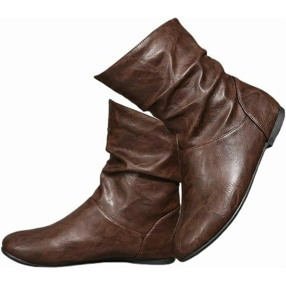 Women's Ankle Boots - with Comfortable Low Heel & Anti-slip and wear-resistant Outsole