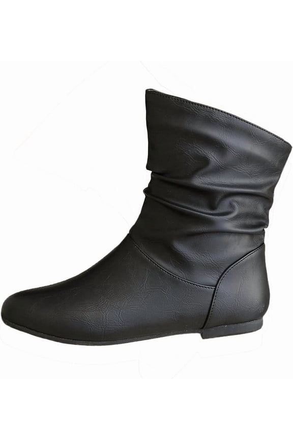 Women's Ankle Boots - with Comfortable Low Heel & Anti-slip and wear-resistant Outsole