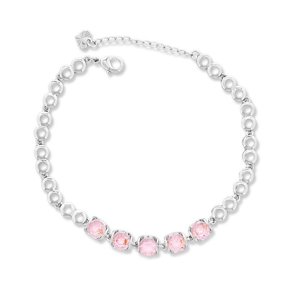 Women's Ankle Bracelet, Minimal Anklets SIlver Plated, 8"+2" Inch Adjustable Size