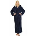 thumbnail image 1 of Women's Ankle Length Hooded Low Twist Soft Turkish Cotton Bathrobe, 1 of 1