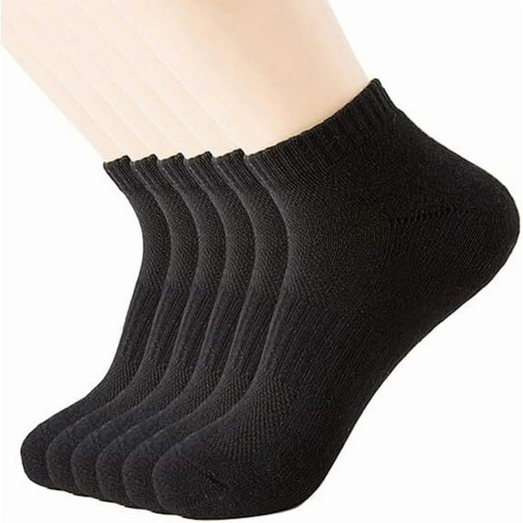 Women's Ankle Running Sports  Socks Mesh Cushioned Breathable Low Cut Short Cotton Athletic Sock 6 Pairs
