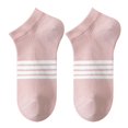 thumbnail image 1 of Women's Ankle Socks Wicking Non Slip Cotton for Casual Stability and Comfort 2 Pairs - One Size Fits Most, Pink, 1 of 7